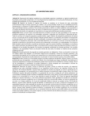 Ley Universitaria 30220 Docx