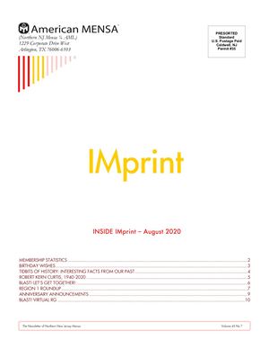 American Mensa August