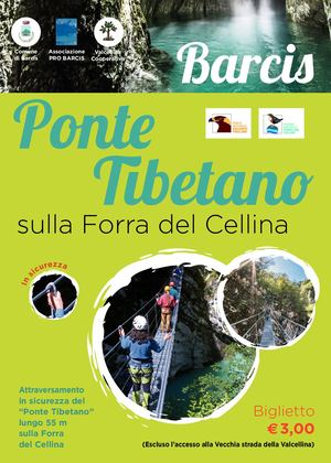 Barcis: Ponte Tibetano e vecchia strada della Valcellina 2021
