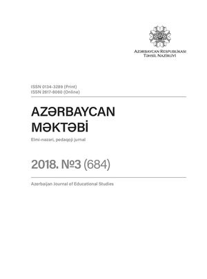Issue 3 2018 Azerbaijan Journal Of Educational Studies