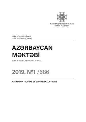Issue 1 2019 Azerbaijan Journal Of Educational Studies