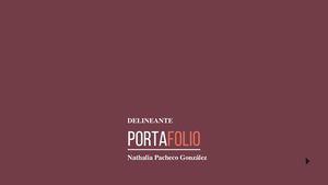 Portafolio Delineante Nathalia Pacheco