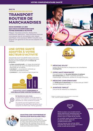 Plaquette CCN TRM (Transport Routier de Marchandises)