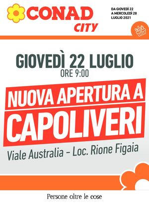 Volantino Conad City Elba Capoliveri Nord Ovest 22 Luglio 22 Luglio