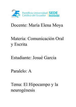 Ensayo Hipocampo