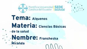 Tarea De Alquenos Ejercicios