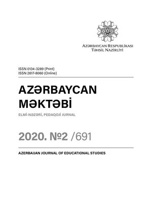 Issue 2 2020 Azerbaijan Journal Of Educational Studies