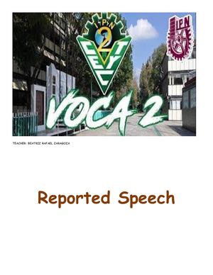 The Reported Speech