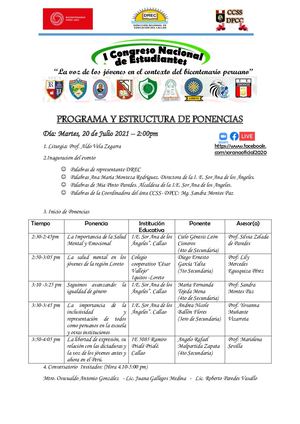 Programa Congreso De Jovenes