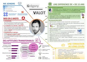 Grégory VALOT - CV - Juin 2021