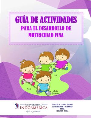Album De Actividades Para Desarrollar La Motricidad Fina