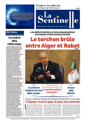 La Sentinelle Du 19 Juillet 2021
