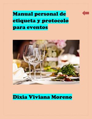 Manual Personal De Etiqueta Y Protocolo Para Eventos Dxx