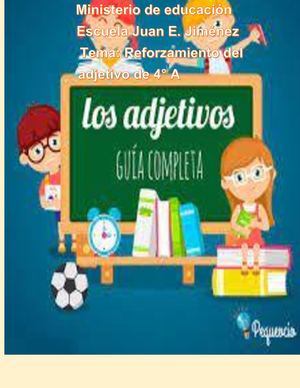 Odalis Contenidos Para La Clase El Adjetivo Convertido