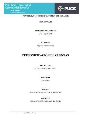 Personificación De Cuentas