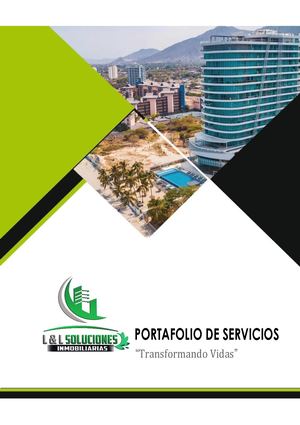 Portafolio De Servicios L&L Soluciones Inmobiliarias
