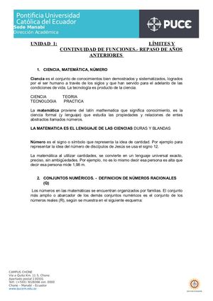 Resumen Y Tareas De Aritmetica, Algebra Y Geometria Analitica (Pre Cálculo)