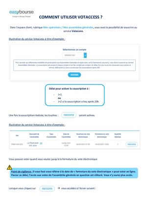 Votaccess EasyBourse