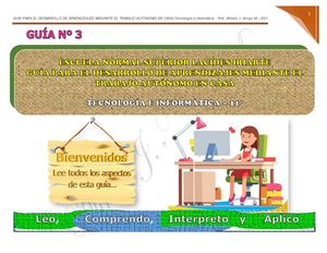 Guia De Aprendizaje Autonomo Pro Nº 3 11º