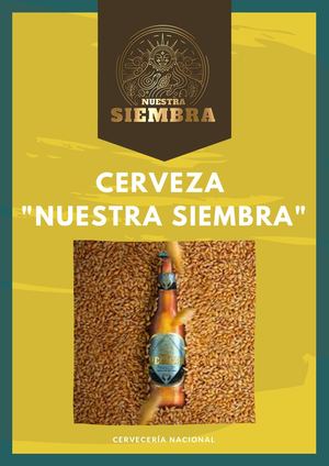 Dossier Cerveza Nuestra Siembra