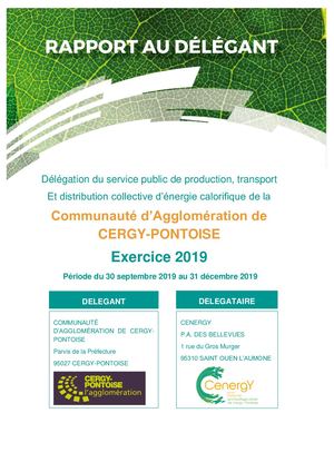 Rapport annuel 2019 du délégataire Cenergy