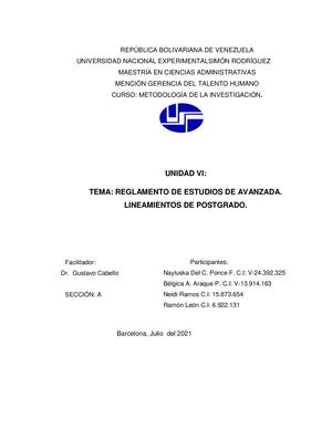 Unidad Vi