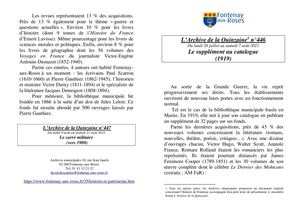 AMFAR A15 446 Le supplément au catalogue (1919)