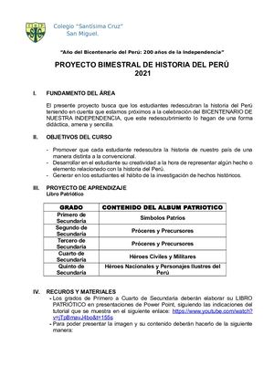 Proyecto Libro Patriotico