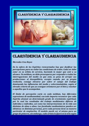 CLARIVIDENCIA Y CLARIAUDIENCIA MERCEDES CRUZ REYES