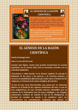EL GENESIS DE LA RAZÓN CIENTIFICA AMALIA DOMINGO SOLER