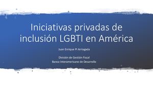 Juan Enrique Pi, Former Executive Director Fundación Iguales Chile