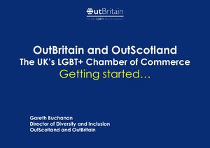 Gareth Buchanan, Director of Diversity and Inclusion at OutScotland and OutBritain