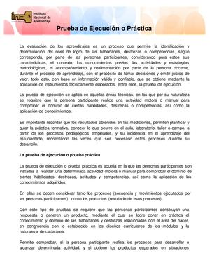 3 12. La Prueba De Ejecución O Práctica