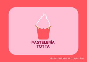 Brief Pastelería Totta Logo Y Marca Terminado