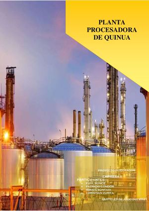 Planta Procesadora De Quinua Grupo 2