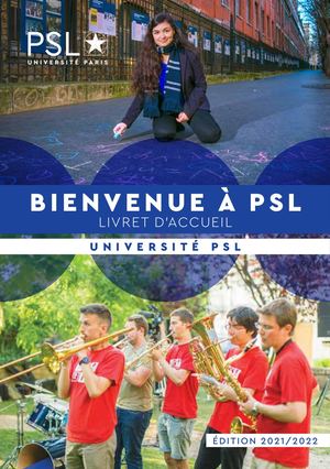 Psl Livret Étudiant Fr 2021