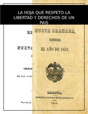 LA HOJA QUE RESPETO LA LIBERTAD Y DERECHOS DE UN PAIS