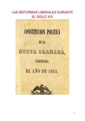 Las Reformas Liberales Durante El Siglo Xix
