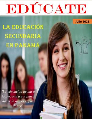 La Educación Secundaria en Panamá