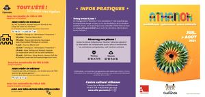 Animations Athanor juillet-Aout2021