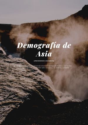 Características Demográficas De Asia