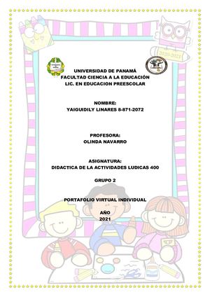 Portafolio De Actividades Ludicas 400