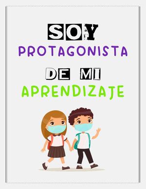 Soy Protagonista De Mi Aprendizaje