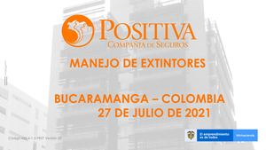 Presentación Positiva Manejo De Extintores Y Control De Incendios