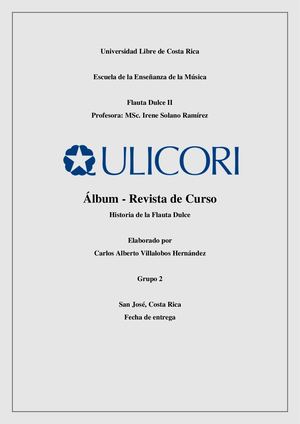 ÁLbum Revista Flauta Dulce Ii