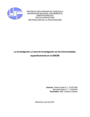 Línea De Investigación