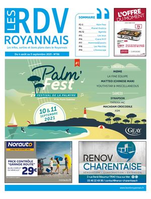 Les RDV Royannais 2021 N°6 AOUT 2021