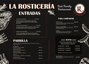 Carta La Rosticeria San Diego 2021