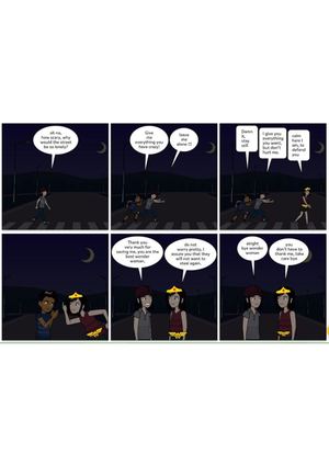 Comic de la mujer maravilla.