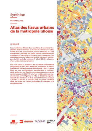 Atlas des tissus urbains de la métropole lilloise